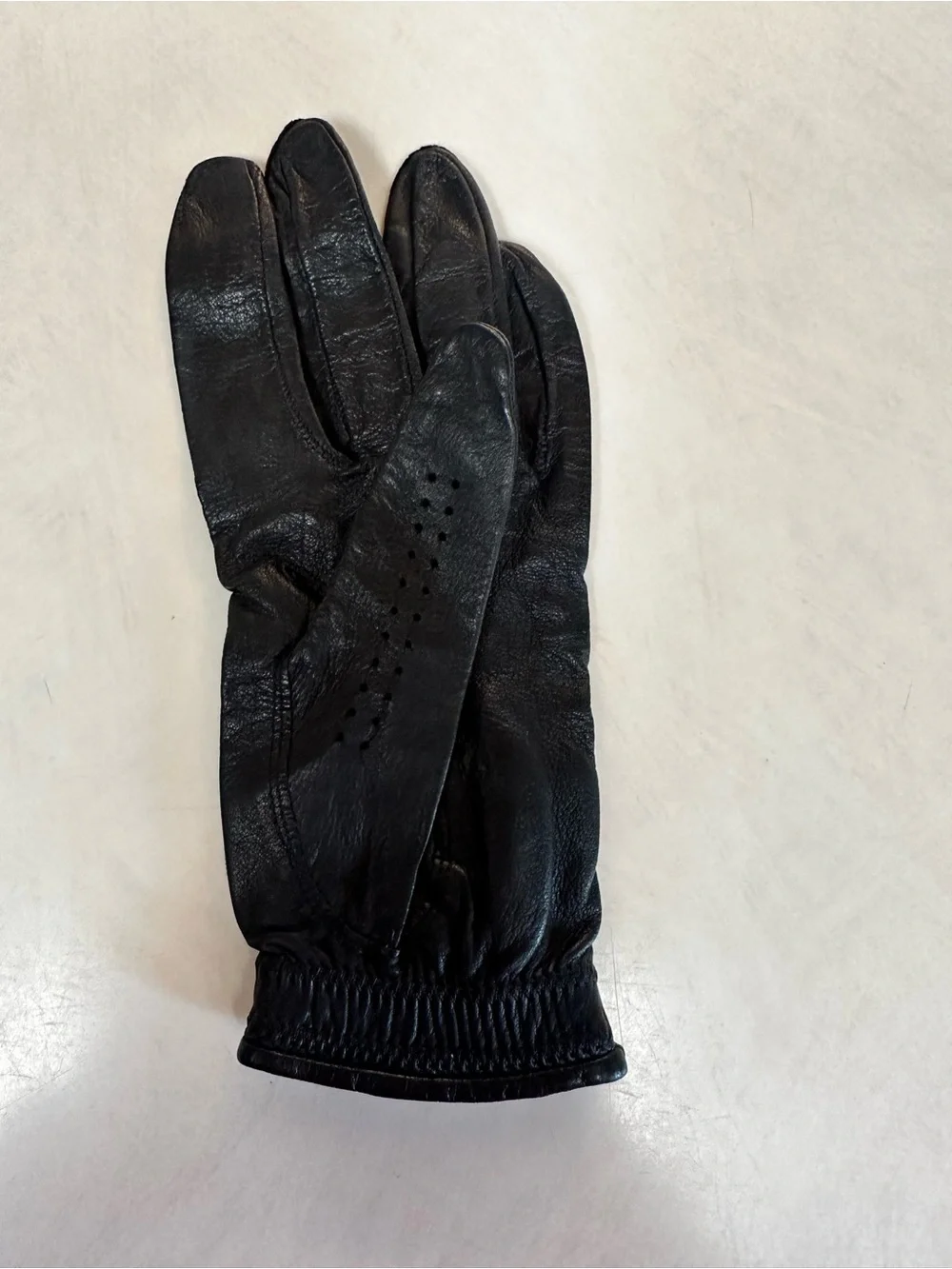 Rare Burberry Black Leather Women’s Golf Glove